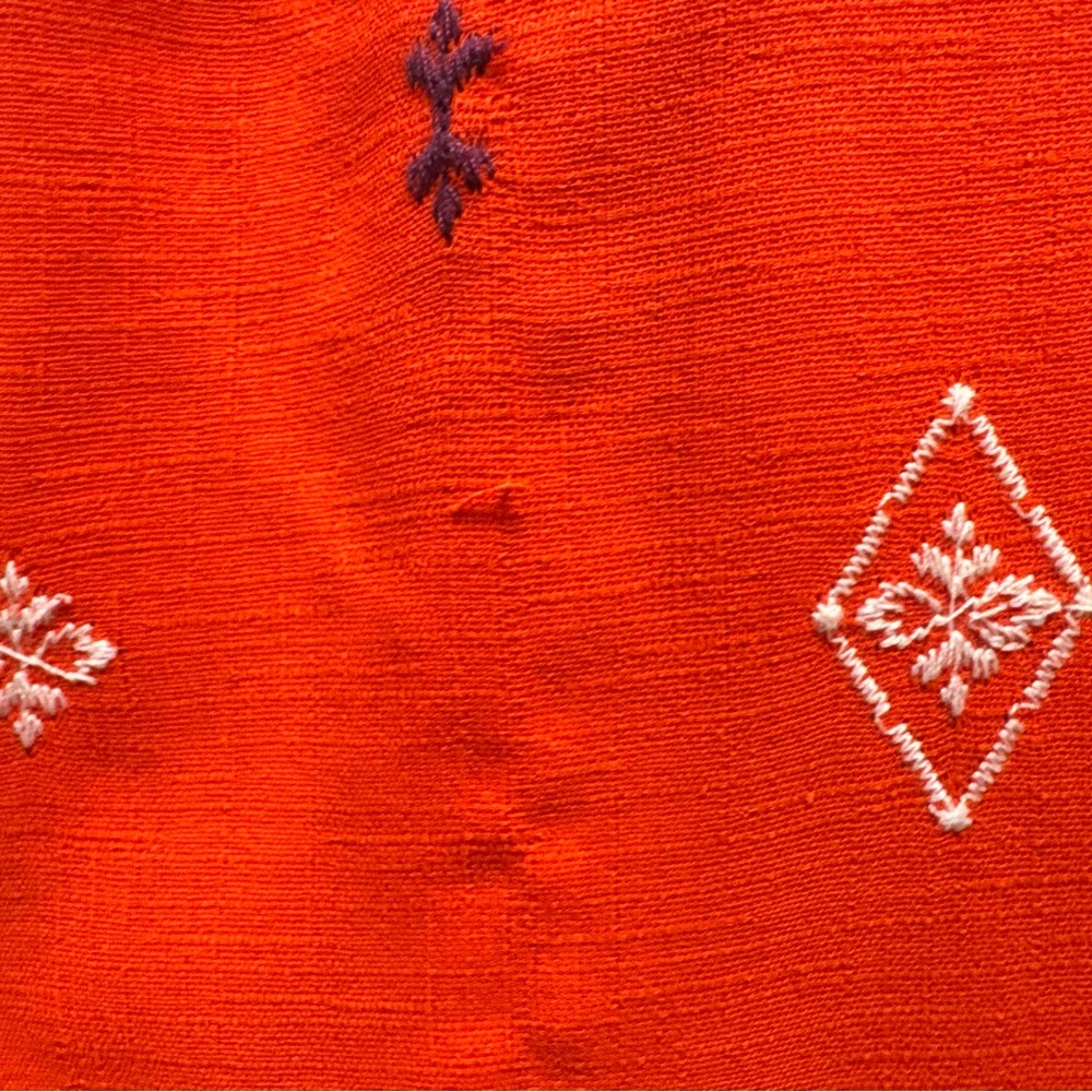 Sofia Jeans by Sofia Vergara Embroidered Maxi Skirt XS Boho Red - Picture 6 of 6